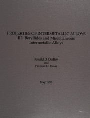 Properties of intermetallic alloys