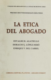 Cover of: La etica del abogado