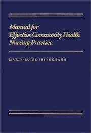 Cover of: Management for Comm Health Practice by Marie L. Friedemann