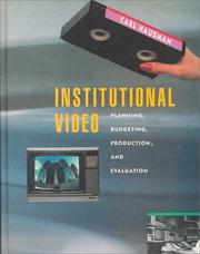 Cover of: Institutional video by Carl Hausman