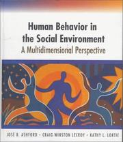 Cover of: Human behavior in the social environment: a multidimensional perspective