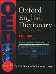 Cover of: Oxford English Dictionary by John A. Simpson