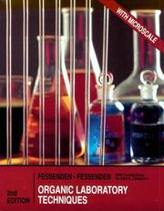 Cover of: Organic laboratory techniques by Ralph J. Fessenden