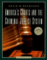 Cover of: America's courts and the criminal justice system