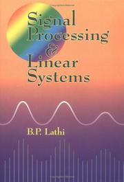 Cover of: Signal Processing and Linear Systems