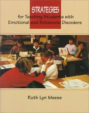 Strategies for teaching students with emotional and behavioral disorders by Ruth Lyn Meese