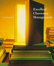 Cover of: Excellent classroom management by Carl H. Rinne