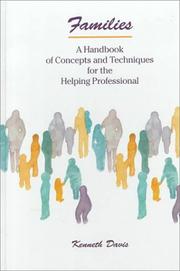 Cover of: Families: Handbook of Concepts and Techniques for the Helping Professional (Psychology)