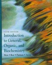 Cover of: Introduction to general, organic, and biochemistry