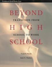 Cover of: Beyond high school by edited by Frank R. Rusch and Janis G. Chadsey.