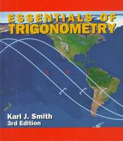 Cover of: Essentials of trigonometry by Karl J. Smith