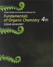 Cover of: Fundamentals of Organic Chemistry by Susan McMurry