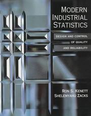 Modern industrial statistics by Ron Kenett