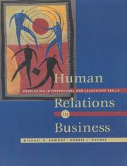 Cover of: Human Relations in Business: Developing Interpersonal and Leadership Skills (with InfoTrac®)