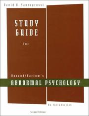 Cover of: Study guide for Abnormal Psychology: an Introduction