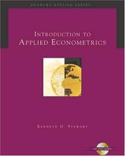 Cover of: Introduction to Applied Econometrics (with CD-ROM) (Duxbury Applied Series)