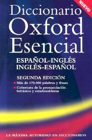 Cover of: Diccionario Oxford Esencial by 