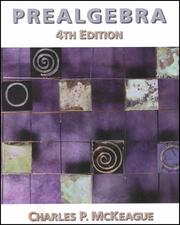 Cover of: Prealgebra by Charles P. McKeague
