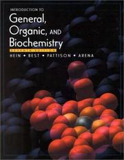 Cover of: Introduction to General, Organic, and Biochemistry by Leo R. Best, Scott Pattison, Susan Arena