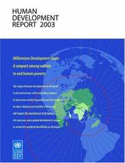 Cover of: Human Development Report 2003: Millennium Development Goals: A Compact among Nations to End Human Poverty (Human Development Report)