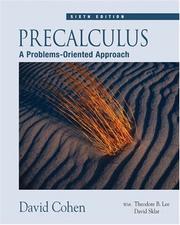 Cover of: Precalculus: A Problems-Oriented Approach (with CD-ROM and iLrn Tutorial)