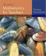 Cover of Mathematics for teachers by Thomas Sonnabend