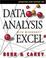 Cover of: Data analysis with Microsoft Excel