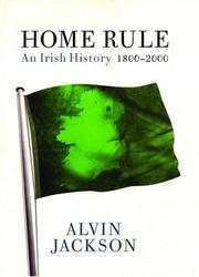 Cover of: Home rule: an Irish history, 1800-2000