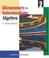 Cover of: Elementary and intermediate algebra