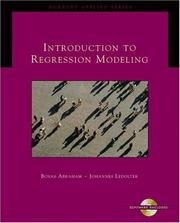Introduction to Regression Modeling by Bovas Abraham, Johannes Ledolter