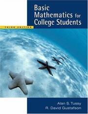 Cover of: Basic mathematics for college students by Alan S. Tussy