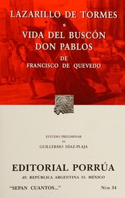 Cover of: Vida del Buscon don Pablos by Guillermo Díaz-Plaja, Francisco de Quevedo