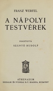Cover of: A Nápolyi testvérek