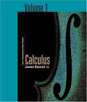 Cover of: Single Variable Calculus by James Stewart