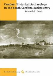 Cover of: Camden: historical archaeology in the South Carolina backcountry