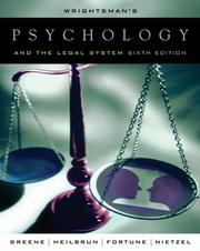 Cover of: Wrightsman's Psychology and the Legal System by Edith Greene, Kirk Heilbrun, William H. Fortune, Michael T. Nietzel