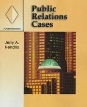 Cover of: Public relations cases by Jerry A. Hendrix