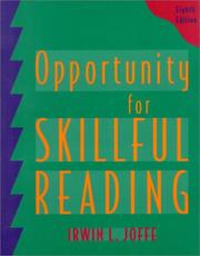 Cover of: Opportunity for skillful reading by Irwin L. Joffe