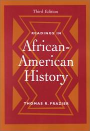 Cover of: Readings in African-American history by edited by Thomas R. Frazier.