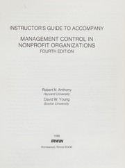 Cover of: Instructor's guide to accompany Management control in nonprofit organizations