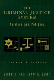 Cover of: The criminal justice system | George F. Cole