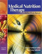 Cover of: Medical nutrition therapy: a case study approach (with InfoTrac)