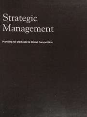 Cover of: Strategic management by Pearce, John A.