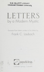 Cover of: Letters by a modern mystic: excerpts from letters written to his father