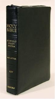 Cover of: Holy Bible: King James Version, The Scofield Study Bible III, Duradera Zipper Black