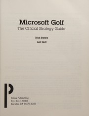 Cover of: Microsoft Golf: the official strategy guide