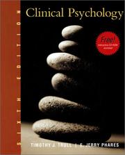 Cover of: Clinical Psychology (Non-InfoTrac Version) | E. Jerry Phares