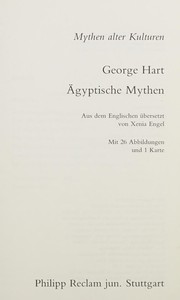 Cover of: Ägyptische Mythen by George Hart
