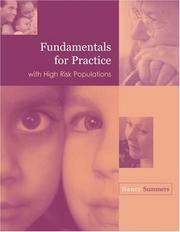 Cover of: Fundamentals for practice with high-risk populations