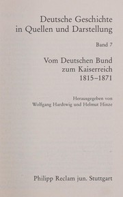 Cover of: Deutsche Geschichte in Quellen und Darstellung
